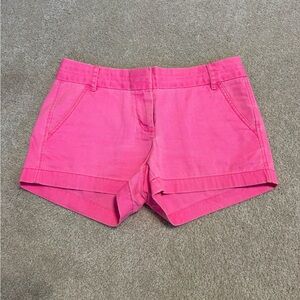 J Crew Chino Hot Pink Shorts